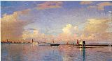 William Stanley Haseltine Sunset on the Grand Canal, Venice painting